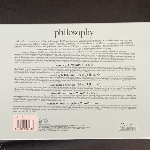 Philosophy Bath Philosophy Bubble Blizzard 5piece Shampoo Shower